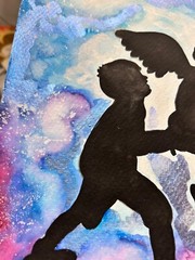 Miscarriage Memorial Art Gift for Grief Loss Watercolor Painting Original Twins