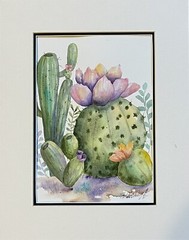 Cactus Original Watercolor Painting