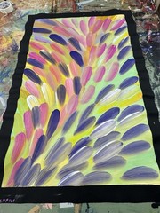 Esther Haywood Petyarre 💕Aboriginal Art COA Supplied. 93cm X 59cm. EPH101