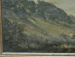 Rudolf Allwardt Oil Painting On Canvas On Board – Landscape With Figures