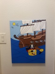 Spongebob Pirate Painting