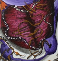 Original Surrealist Painting 36×28”Acrylic/Oil On Canvas,Signed,COA