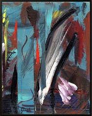FINELLI ORIGINAL Acrylic Painting High Art Modern Collectible 11×14 COA G9F