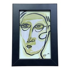 PAINTING ORIGINAL ACRYLIC ON FIBERBOARD 4”X6”(FRAME INCLUDED)CUBAN ART by LISA