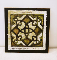Etude Maillon Celtic Knot Watercolor / Acrylic Art Study Painting Chateaux Saill