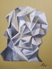 Rare Don Juan Cubist Art Italian/chicago Piero Ottinetti artist signed.