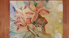 original watercolor painting „Flowers In My Dream“ by artist Marina Fay
