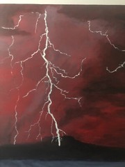paintings on canvas original “Thor’s Greeting” Acrylic Of Canvas 16”x20”