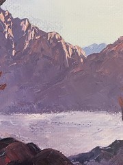 Martha Hurst Vintage California AZ Plein Air Desert Sunset Landscape Painting