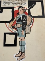 Antique Painting ILLUSTRATION UNIFORM JOSEPH KRAEMER LISTED FAMOUS 20 INCHES