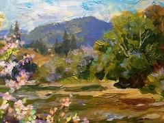 Oil Painting Spring On Slavsky Batrakov V. Unframed Original Decor Art nAAA2551