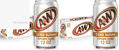 Zero Sugar Root Beer Soda, 12 Fl Oz Cans, 12 Count