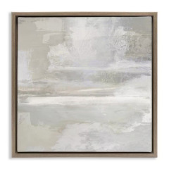 Contemporary Neutrals Abstract by Rachel Springer Brown Floater Frame Abstract G