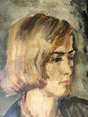Mogens Vantore (1895-1977): PORTRAIT OF A WOMAN, original oil painting