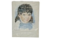 H D BECKER AMERICAN ARTIST 1914-1995 ORIGINAL SWEET BOY PORTRAIT PAINTING SIGNED