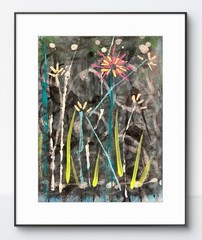 Original Abstract Expressionism 9×12 Winter to Spring Handmade Unique Signed Art