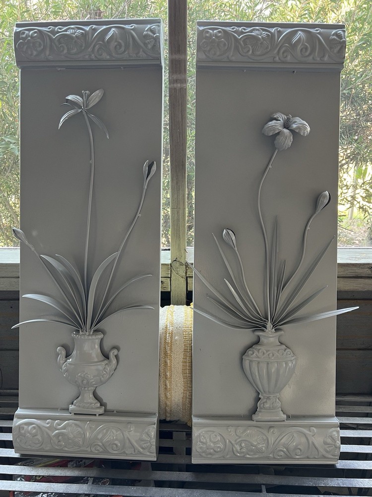 2 Art Deco Metal Wall Art