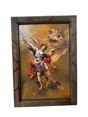 SAN MIGUEL ARCANGEL, FRAMED PRINT 18″ x 13″. Quality, Wood Frame.