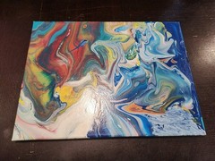 Oil Painting Wall Hanging Decor Art Multicolored