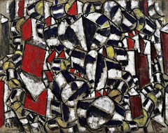Contrast of Forms Painting by Fernand Leger Reproduction