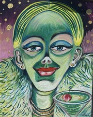 The Influencer By MBollen Original Painting Night Clubs, Partner, Online Star