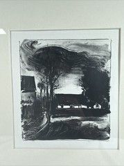 Maurice de Vlaminck ( French 1876 – 1958) Maison Rustiques Lithograph