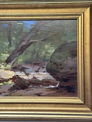 Thomas Torak Painting Vermont Landscape Impressionist American In The Woods Oil