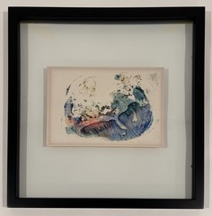 Modern Abstract Art Signed Original Sara Freeman Framed Painting