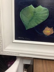 Original painting by Christine Mosher Koi Fish and Lilly pads