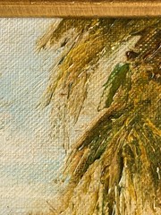 Miriam Sanberg Antique Early California Palm Desert Plein Air Landscape Painting