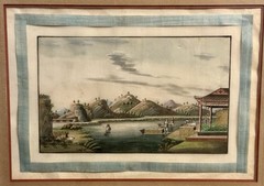 4 Early 19th Century Canton Export Paintings-Tea Trade
