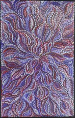 Rosemary Petyarre .Authentic Aboriginal Art. Bush yam flower, Size; 150 x 100cm