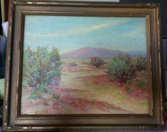 OLD OIL ON CANVAS SIGNED SOUTHWEST SCENE