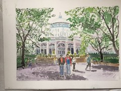 NY Botanical Garden II /Orig. W/C / 14″ X 10″/ MIMI DAVIS, ARTIST