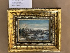 Walter Emerson Baum Oil on Masonite winter landscape From Private PA collection