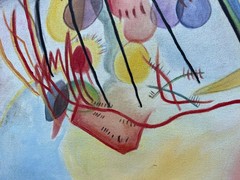Wassily Kandinsky Abstract Oil Painting on canvas signed and stamped 20 x 28 in.
