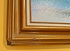 Original Oil Impressionist Landscape Painting in Gilt Frame 27x23in-Great Cond!