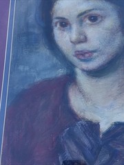 ANTIQUE PORTRAIT PAINTING WOMAN FEMALE MODEL EJNAR EINAR HANSEN FAMOUS LISTED