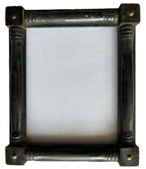Early 1800s Antique Folk Art Primitive Frame Fraktur Paint Painting Watercolor 2