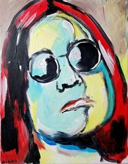 Original Abstract Ozzy Osbourne Canvas Neo Expressionist Fine Art Decor 11×14