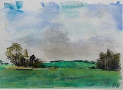 ::FRANZ EHMKE *1928 -2018 BERLIN BRANDENBURG PLACE NAME PASTEL NORTH