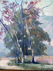 Listed California Artist Florence Young San Gabriel Valley Pasadena Plein Air