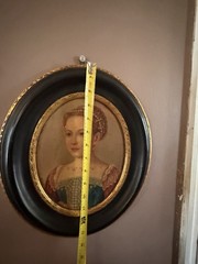 Framed Miniature Portrait Painting of Woman – Small 10 x 8 in Single Piece