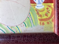 Signed HENRI MATISSE 1933, INK and WATERCOLOR