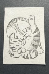 ACEO Original Art Card Signed by Veronica Lee/beks_and_lo “BIDDY”