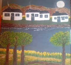 African Acrylic paintings original by artist
