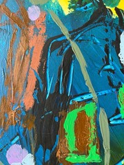 Rolf Gjedsted Abstract Composition Modern Art Vintage Danish 31x26cm