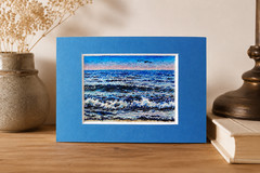 ACEO Artwork Seascape Original Art Painting Sea Miniature Gift Ukrainian Artist