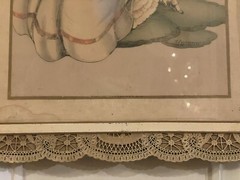 Maude Eggemeyer Water Color ~ Signed Colonial Courting Scene Framed RARE FIND🦄