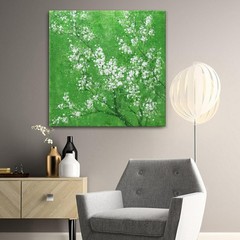 Handmade Oil Painting Canvas Wall Art Decoration Modern Abstract Gentle Peach Bl